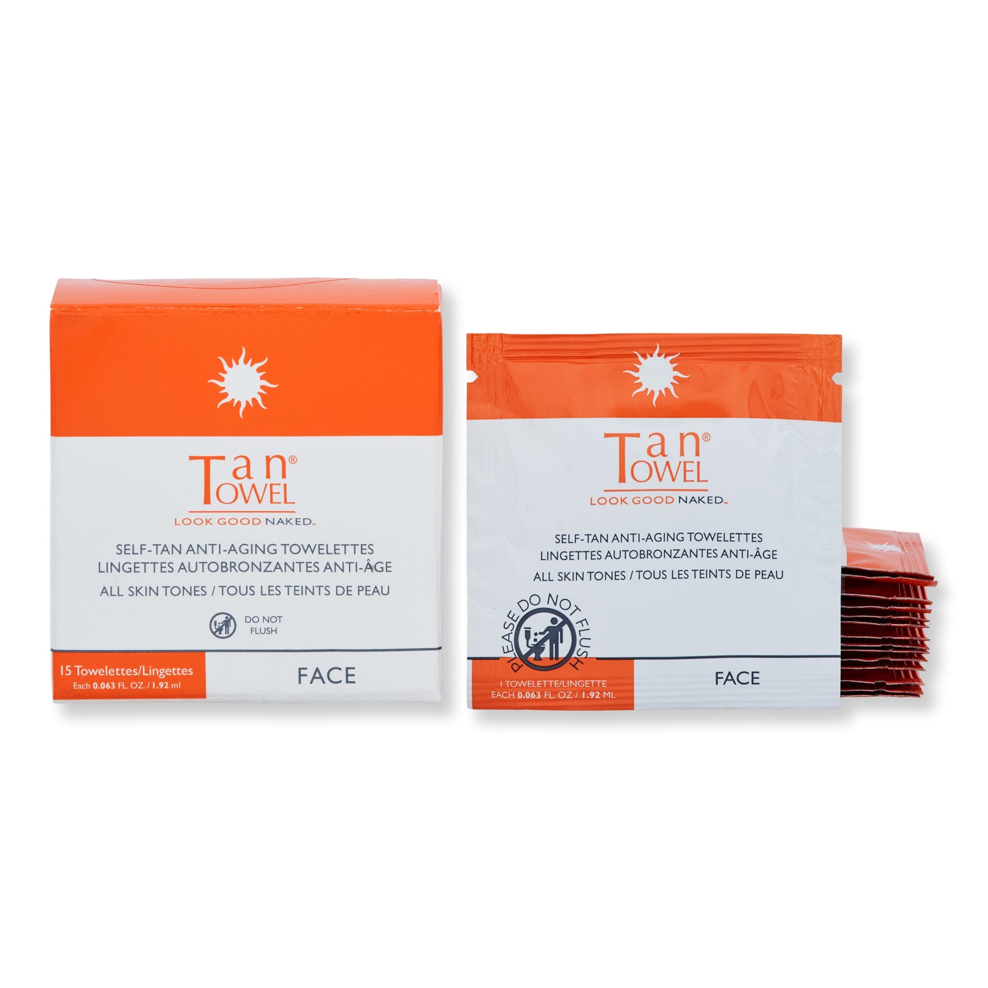 Tan Towel Tan Towel Face Tan 15 Ct Self-Tanning & Bronzing 