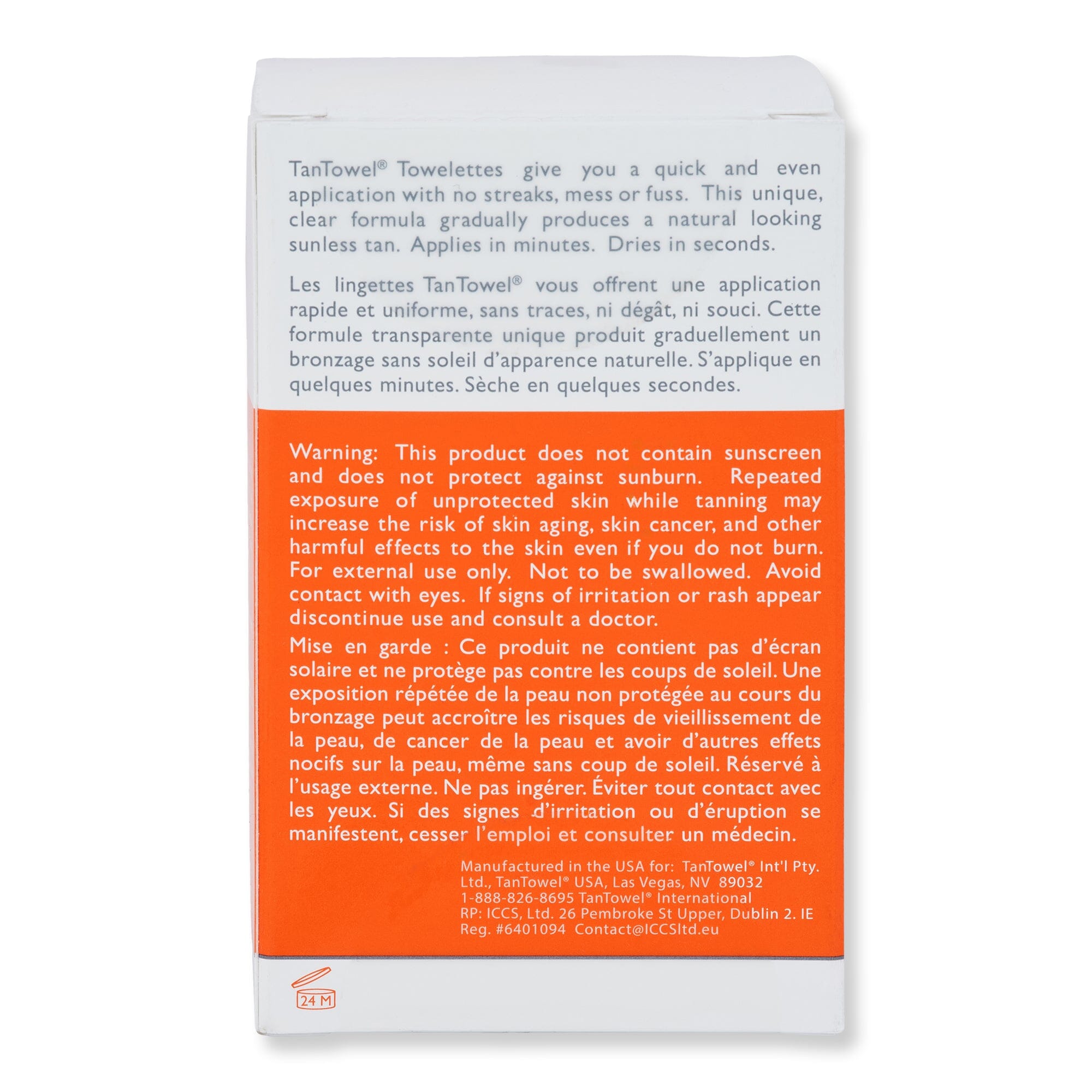 Tan Towel Tan Towel Half Body Plus 10 Ct Self-Tanning & Bronzing 