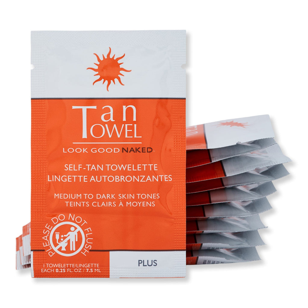 Tan Towel Tan Towel Half Body Plus Self-Tanning & Bronzing 10 Ct 