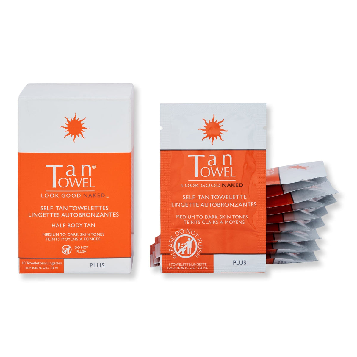 Tan Towel Tan Towel Half Body Plus Self-Tanning & Bronzing 