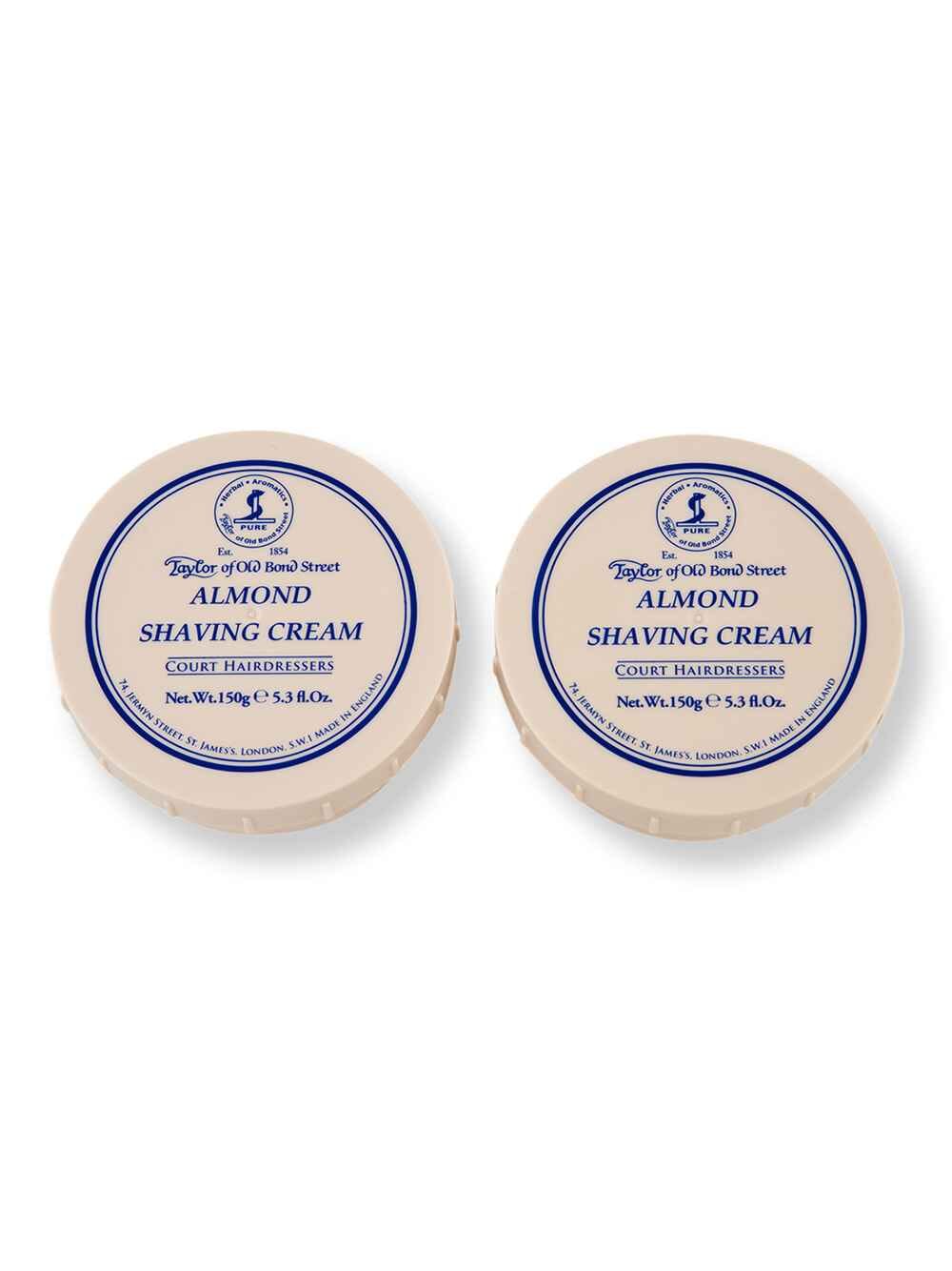 Taylor of Old Bond Street Taylor of Old Bond Street Almond Shaving Cream Bowl 2 ct 150 g Shaving Creams, Lotions & Gels 