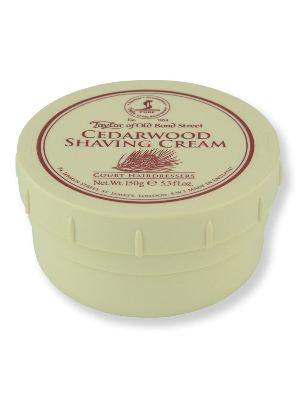 Taylor of Old Bond Street Taylor of Old Bond Street Cedarwood Shaving Cream 150 g Shaving Creams, Lotions & Gels 