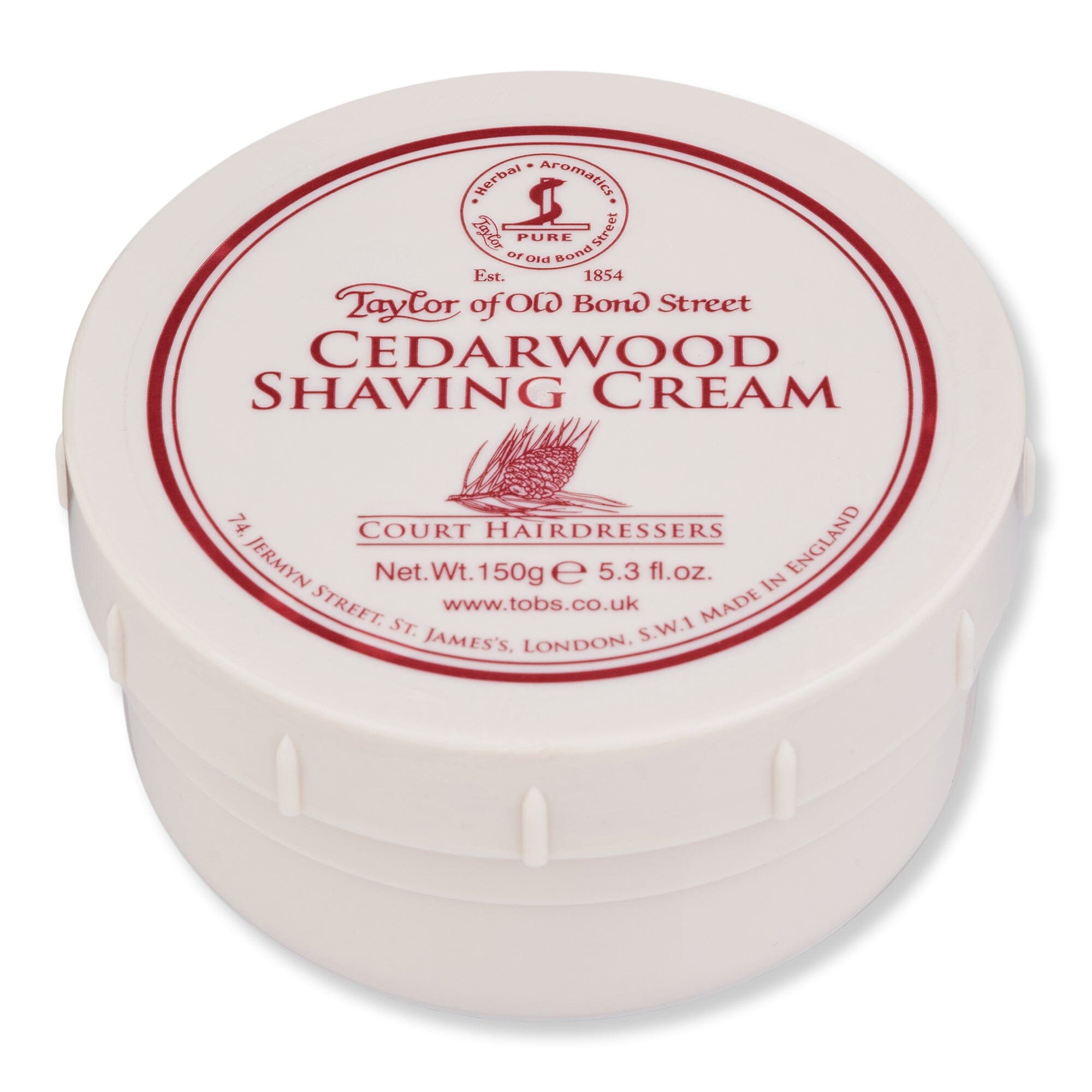 Taylor of Old Bond Street Taylor of Old Bond Street Cedarwood Shaving Cream Shaving Creams, Lotions & Gels 150 g 
