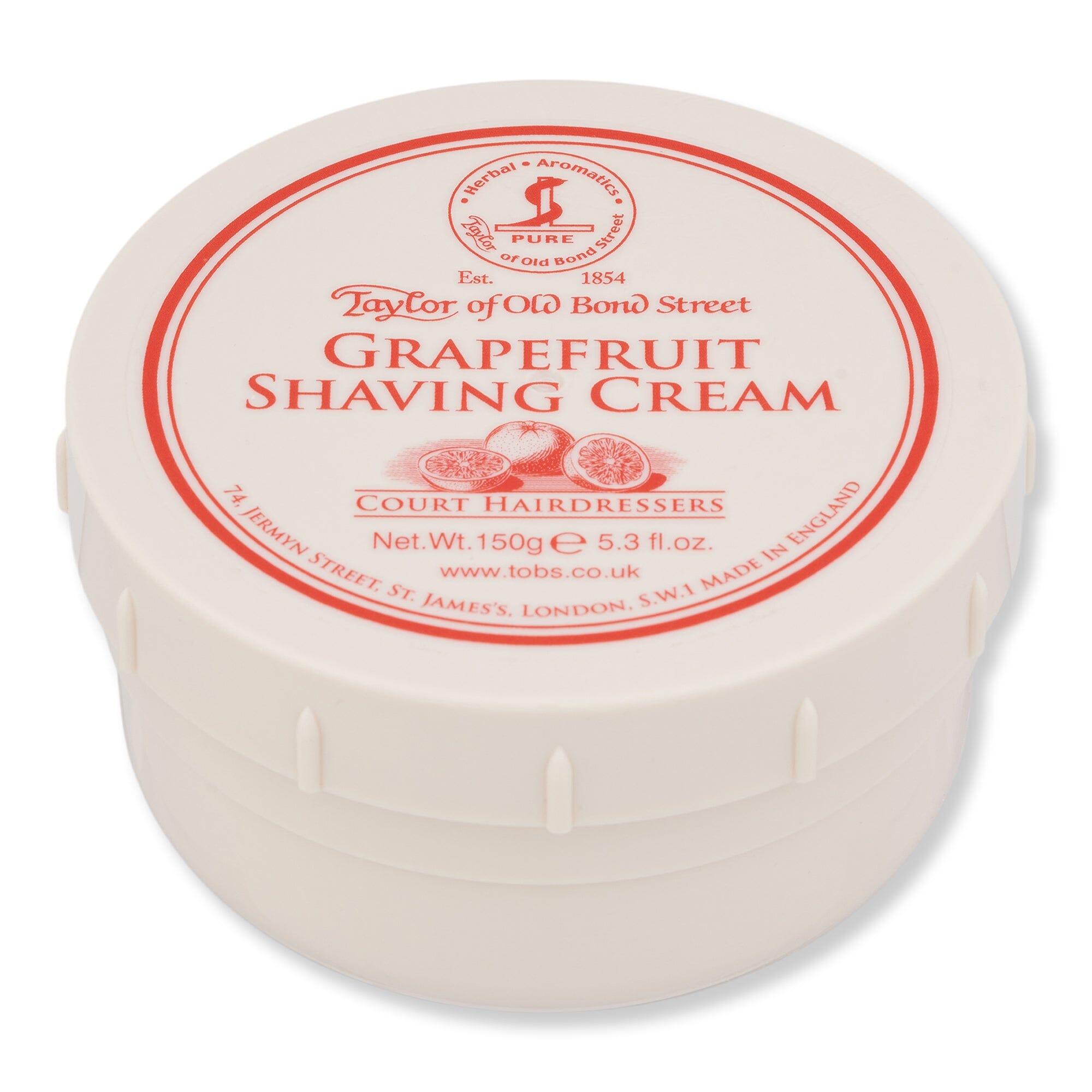 Taylor of Old Bond Street Taylor of Old Bond Street Grapefruit Shaving Cream 150 g Shaving Creams, Lotions & Gels 