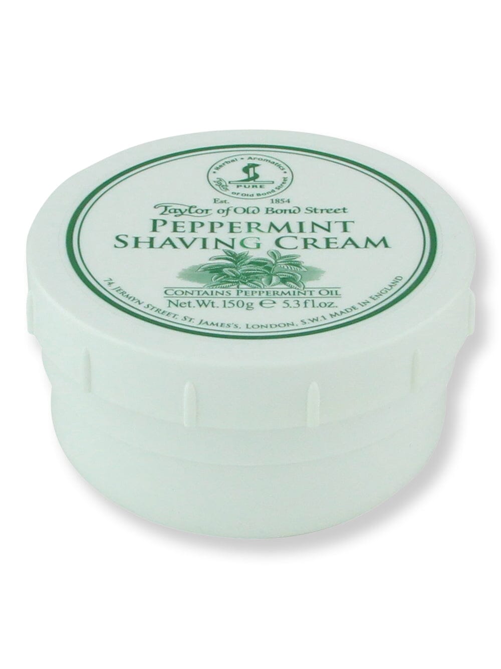 Taylor of Old Bond Street Taylor of Old Bond Street Peppermint Shaving Cream 150 g Shaving Creams, Lotions & Gels 