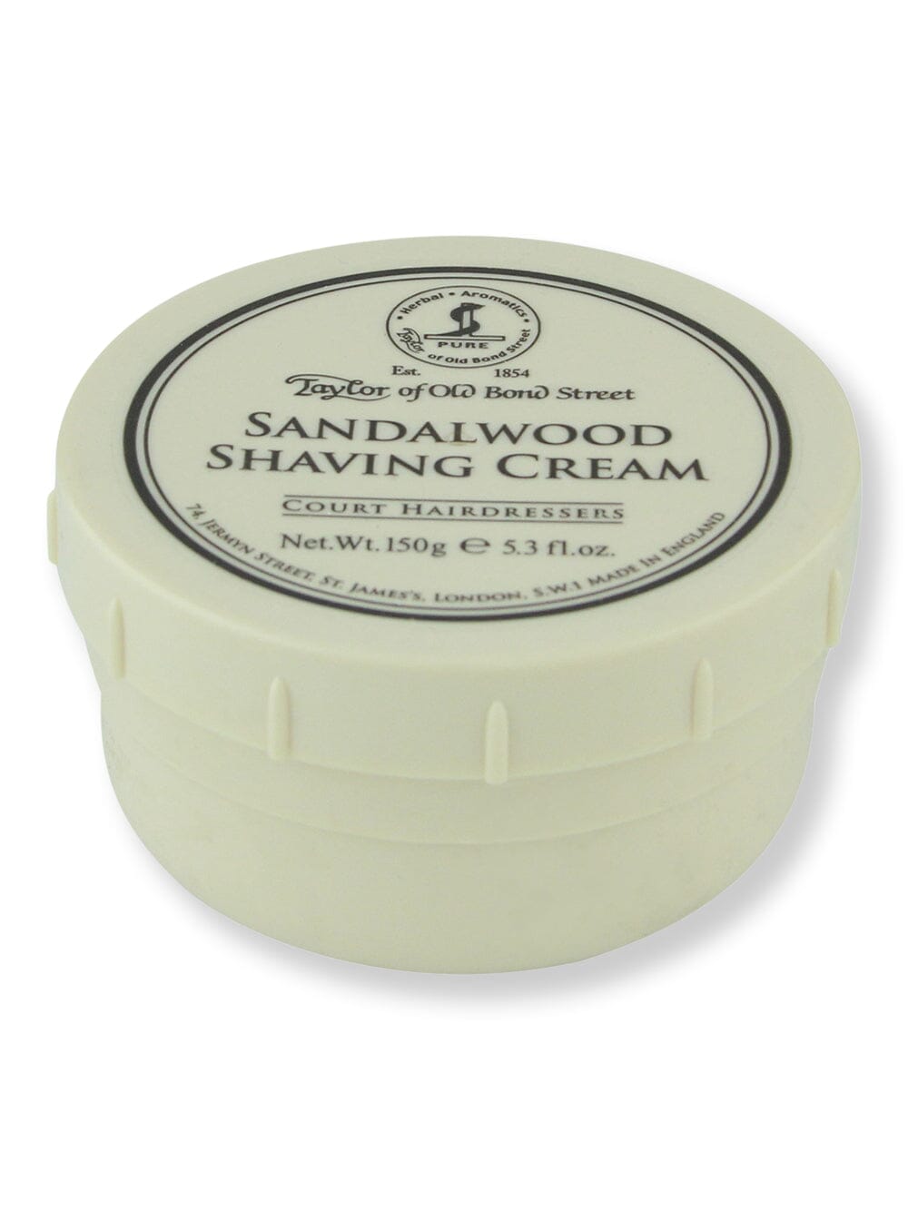 Taylor of Old Bond Street Taylor of Old Bond Street Sandalwood Shaving Cream 150 g Shaving Creams, Lotions & Gels 