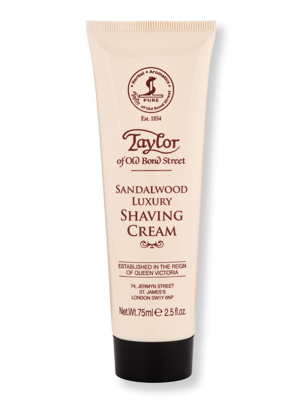 Taylor of Old Bond Street Taylor of Old Bond Street Sandalwood Shaving Cream 75 ml Shaving Creams, Lotions & Gels 