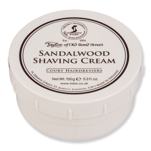 Taylor of Old Bond Street Taylor of Old Bond Street Sandalwood Shaving Cream Shaving Creams, Lotions & Gels 150 g 