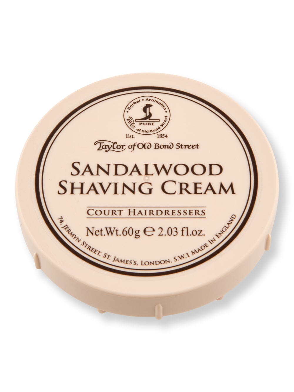 Taylor of Old Bond Street Taylor of Old Bond Street Sandalwood Shaving Cream Shaving Creams, Lotions & Gels 60 ml 