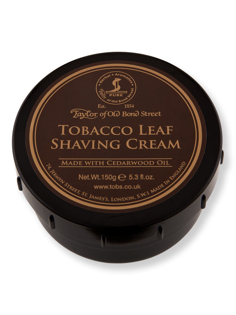 Taylor of Old Bond Street Taylor of Old Bond Street Tobacco Leaf Shaving Cream Shaving Creams, Lotions & Gels 150 g 