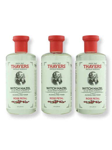 Thayer's Thayer's Alcohol-Free Rose Petal Witch Hazel Toner 3 ct 12 oz Toners 
