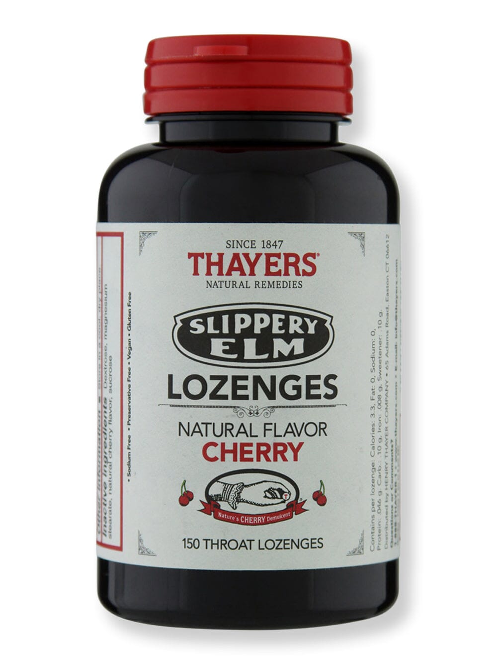 Thayer's Thayer's Cherry Slippery Elm Lozenges Wellness Supplements 150 ct 