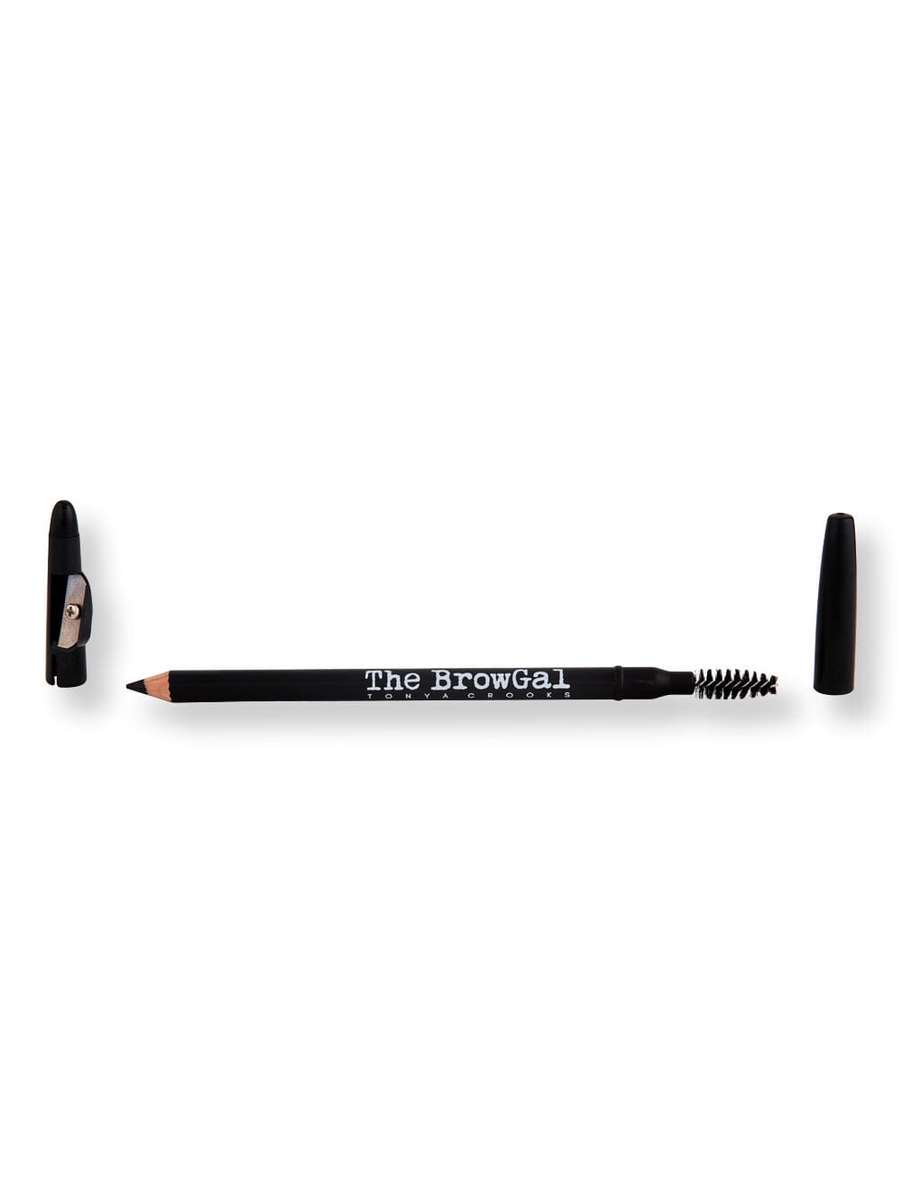 The BrowGal The BrowGal Eyebrow Pencil with Sharpener Cap + Mascara Brush Eyebrows 01 Black 