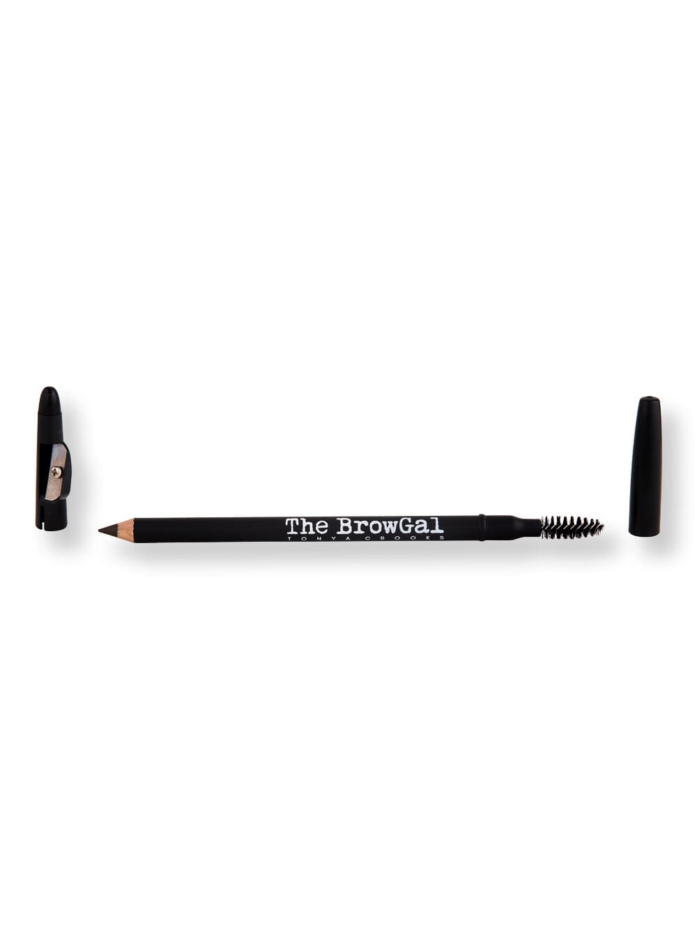 The BrowGal The BrowGal Eyebrow Pencil with Sharpener Cap + Mascara Brush Eyebrows 02 Espresso 