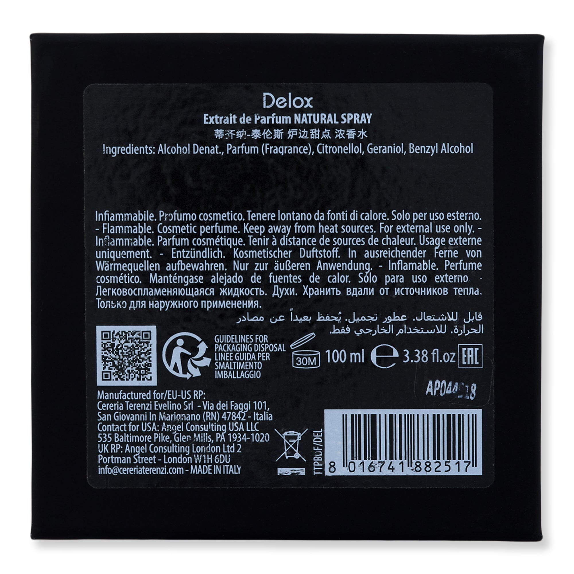 Tiziana Terenzi Tiziana Terenzi Delox Extrait de Parfum Perfume 