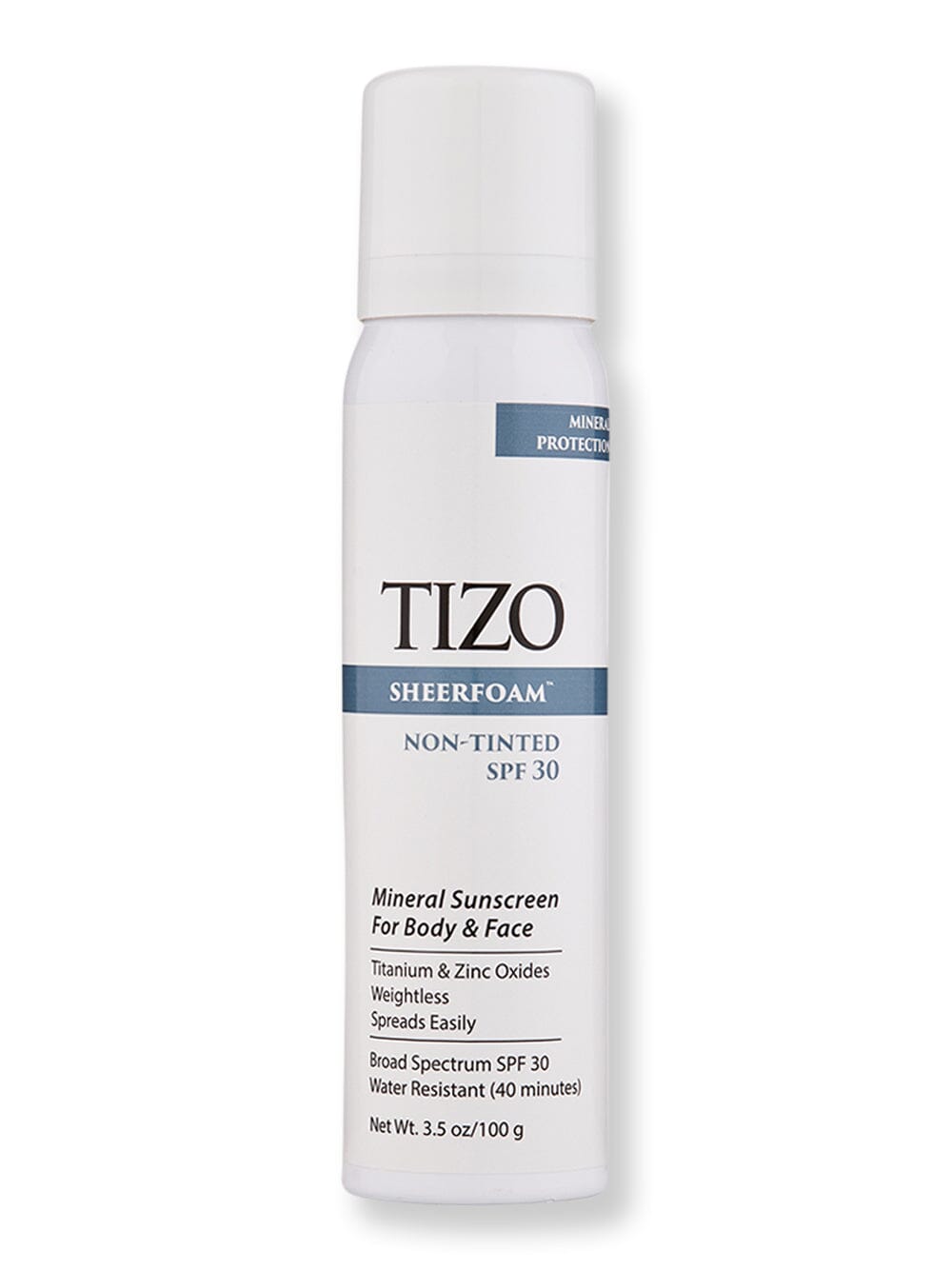 TIZO TIZO SheerFoam Body & Face Non-Tinted SPF 30 Body Sunscreens 100 g 