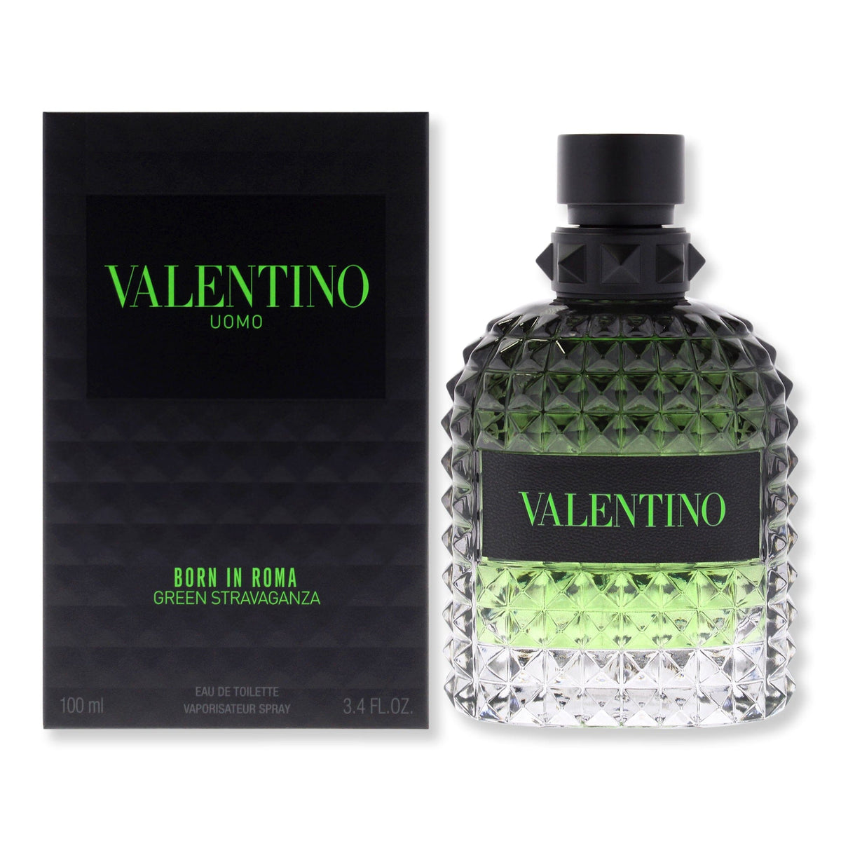 Valentino Valentino Uomo Born In Roma Green Stravaganza Eau de Toilette Perfume 3.4 oz 