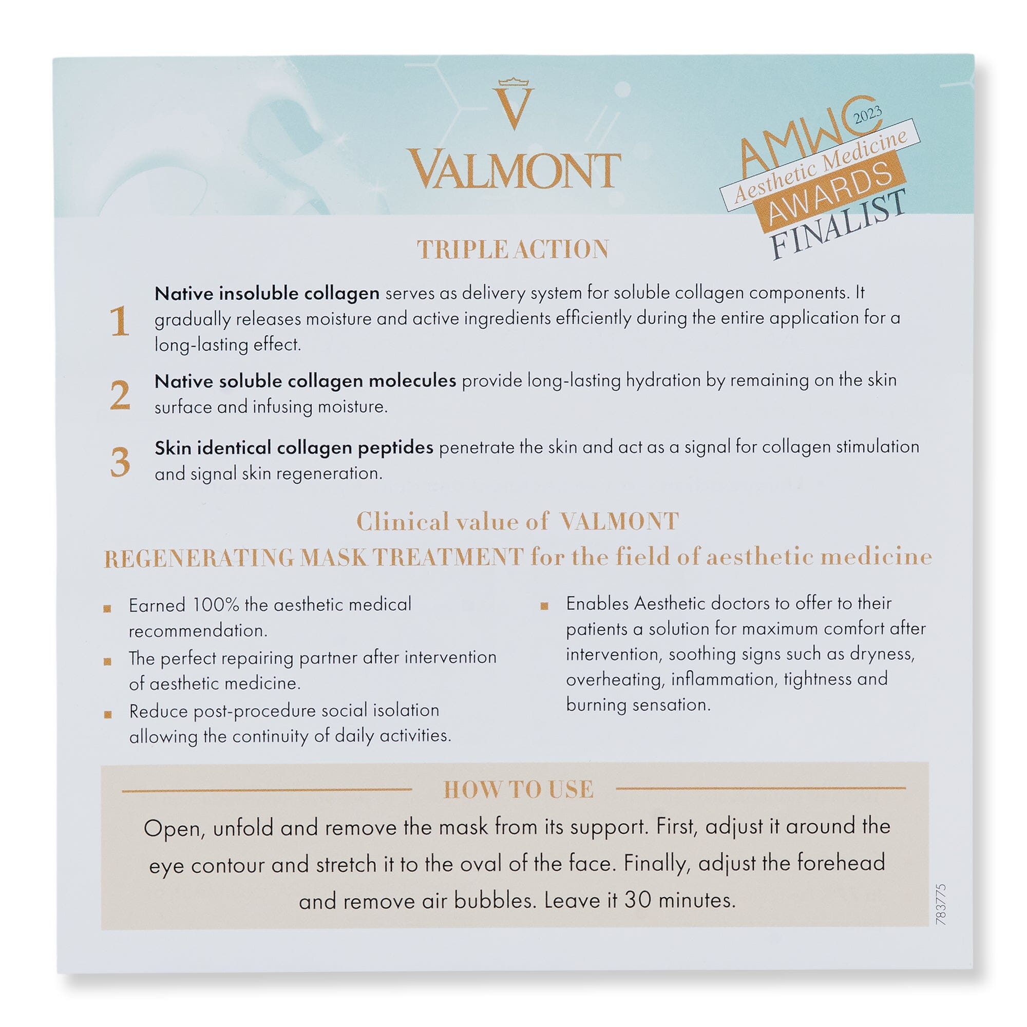Valmont Valmont Regenerating Mask Treatment Face Masks 