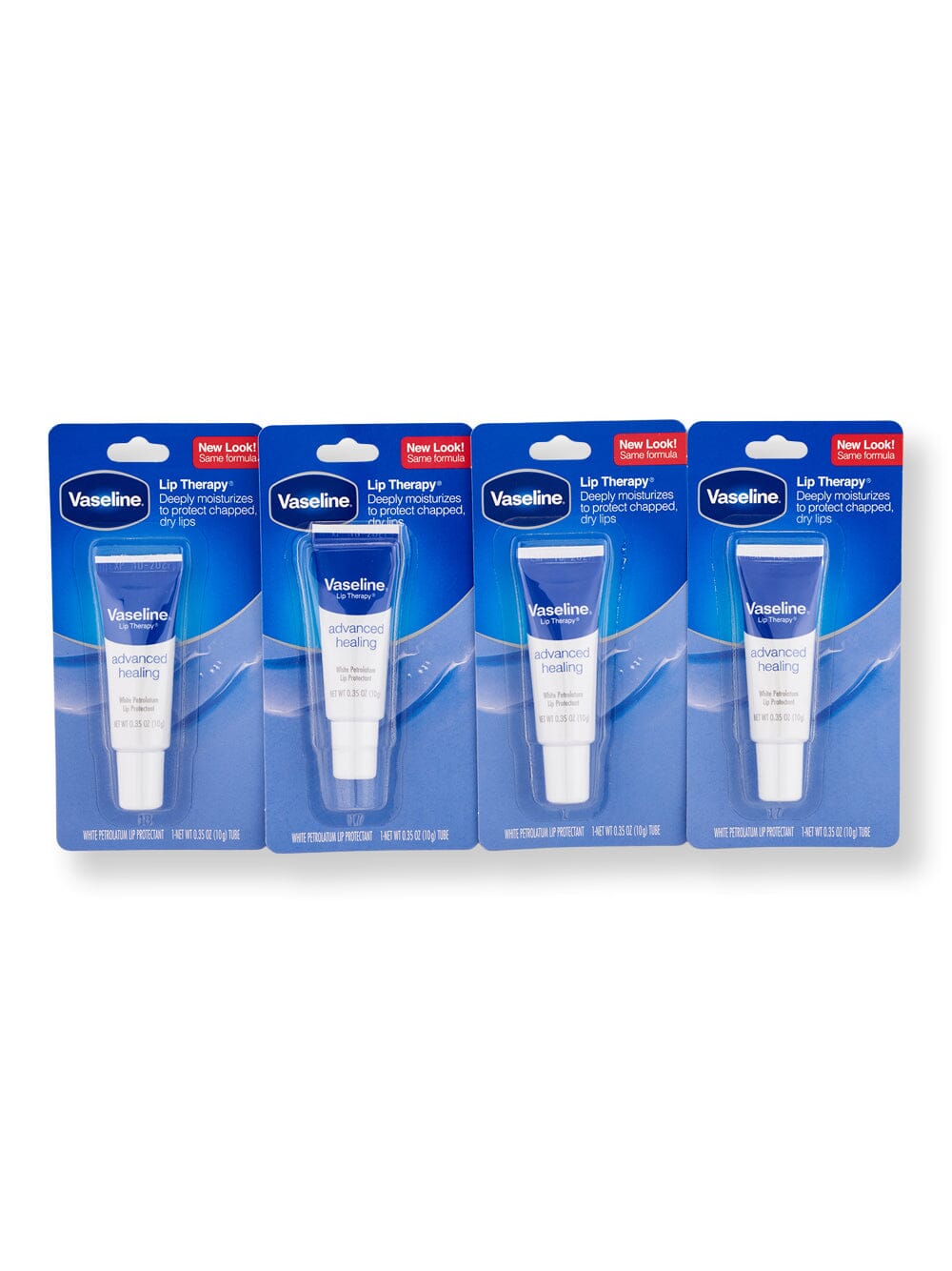 Vaseline Vaseline Lip Therapy Advanced Healing 4 Ct 0.35 oz Lip Treatments & Balms 