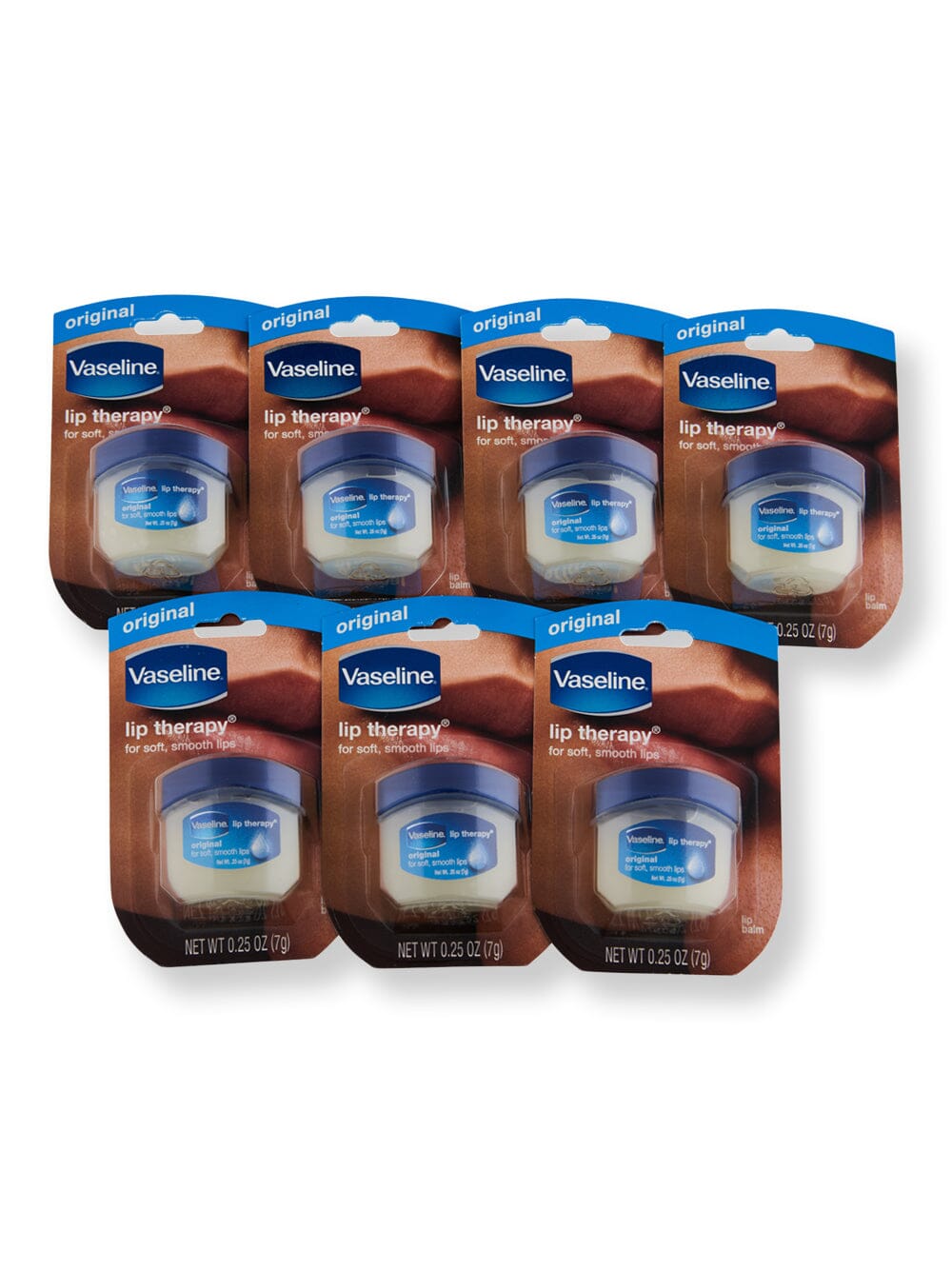 Vaseline Vaseline Lip Therapy Original 7 Ct 0.25 oz Lip Treatments & Balms 