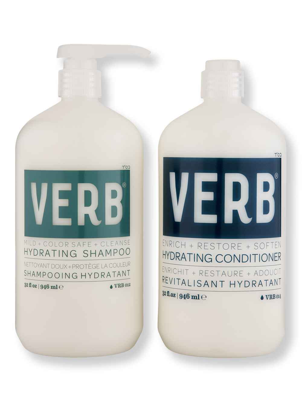 Verb Verb Hydrating Shampoo & Conditioner 32 oz Hair Care Value Sets 