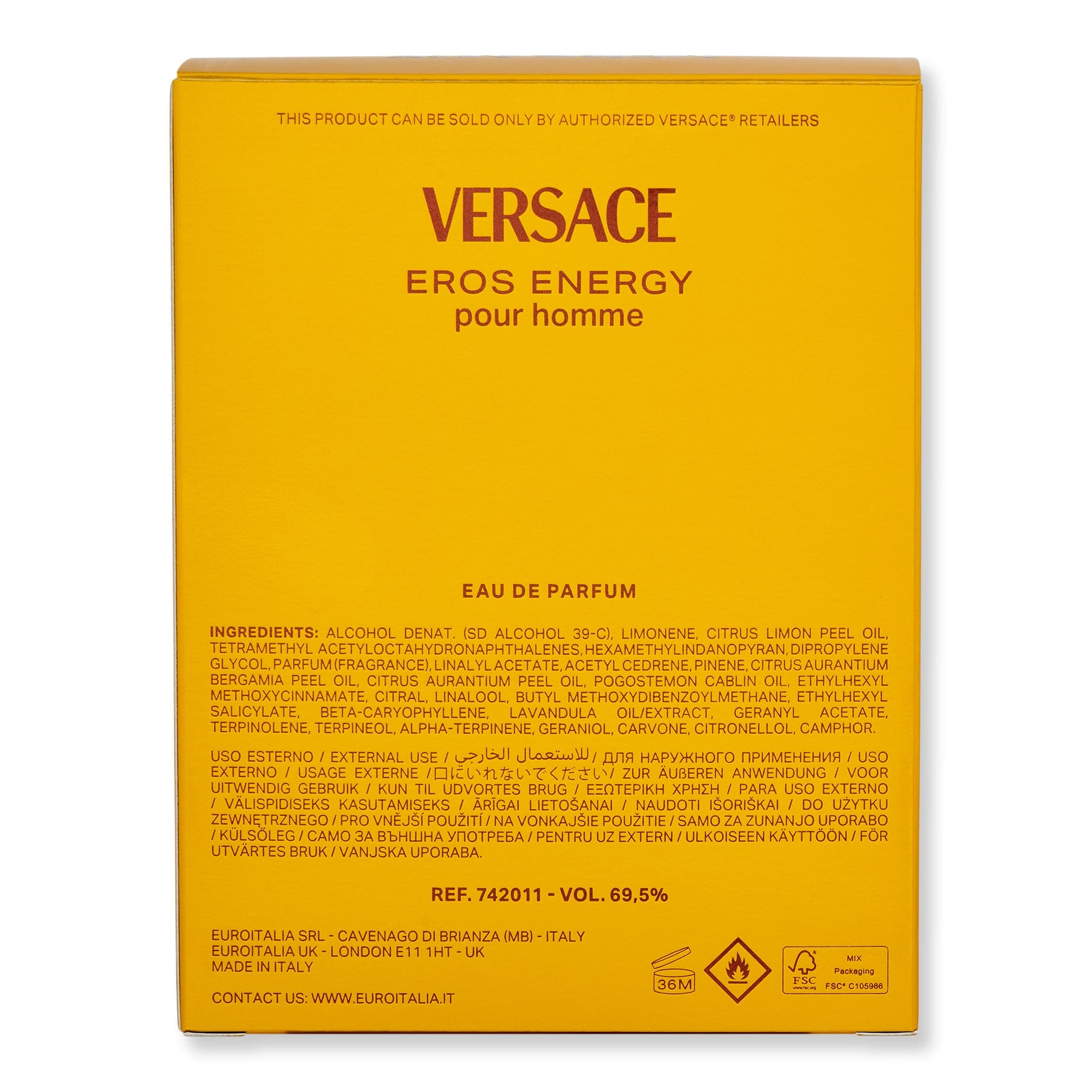 Versace Versace Eros Energy Eau De Parfum Spray Perfume 