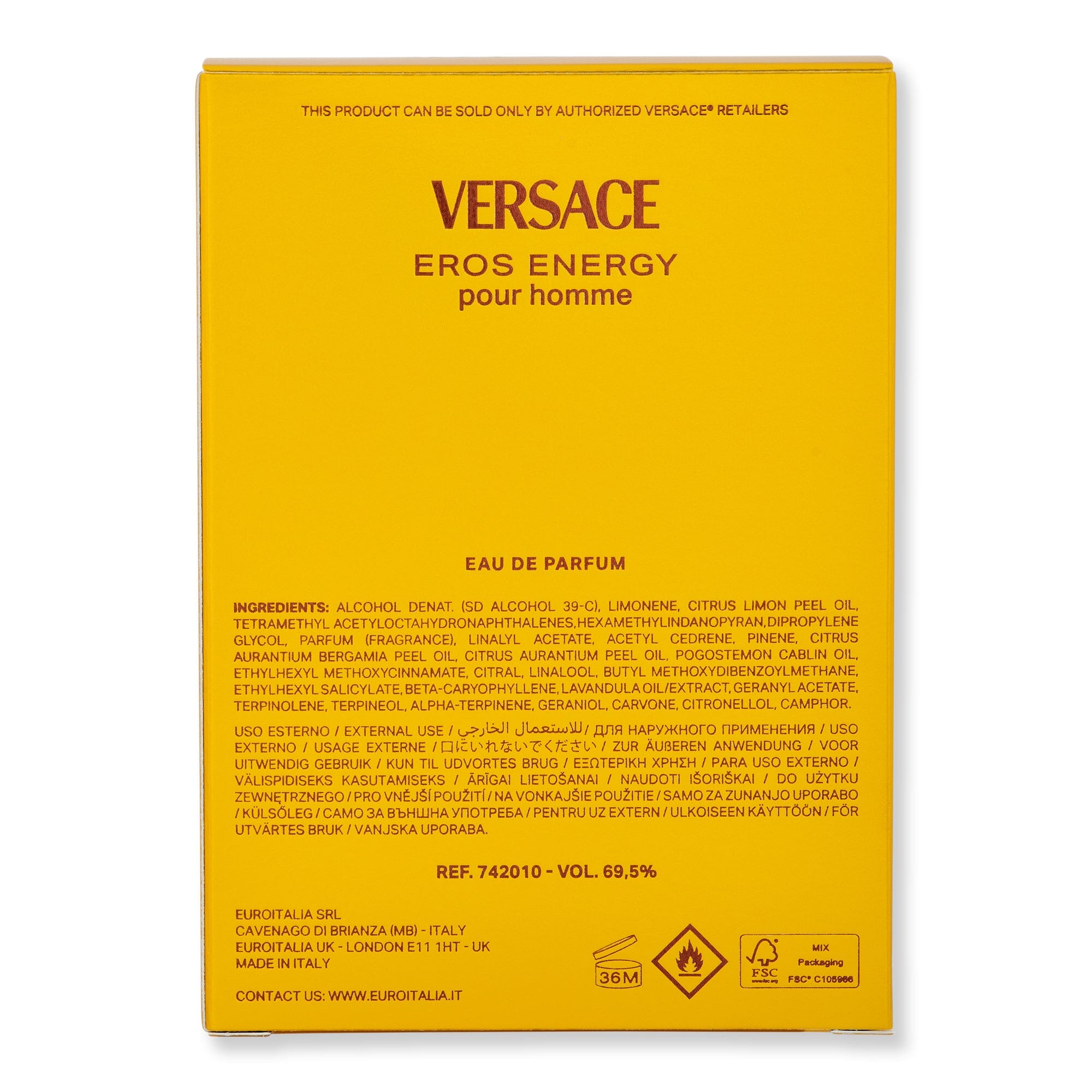 Versace Versace Eros Energy Eau De Parfum Spray Perfume 
