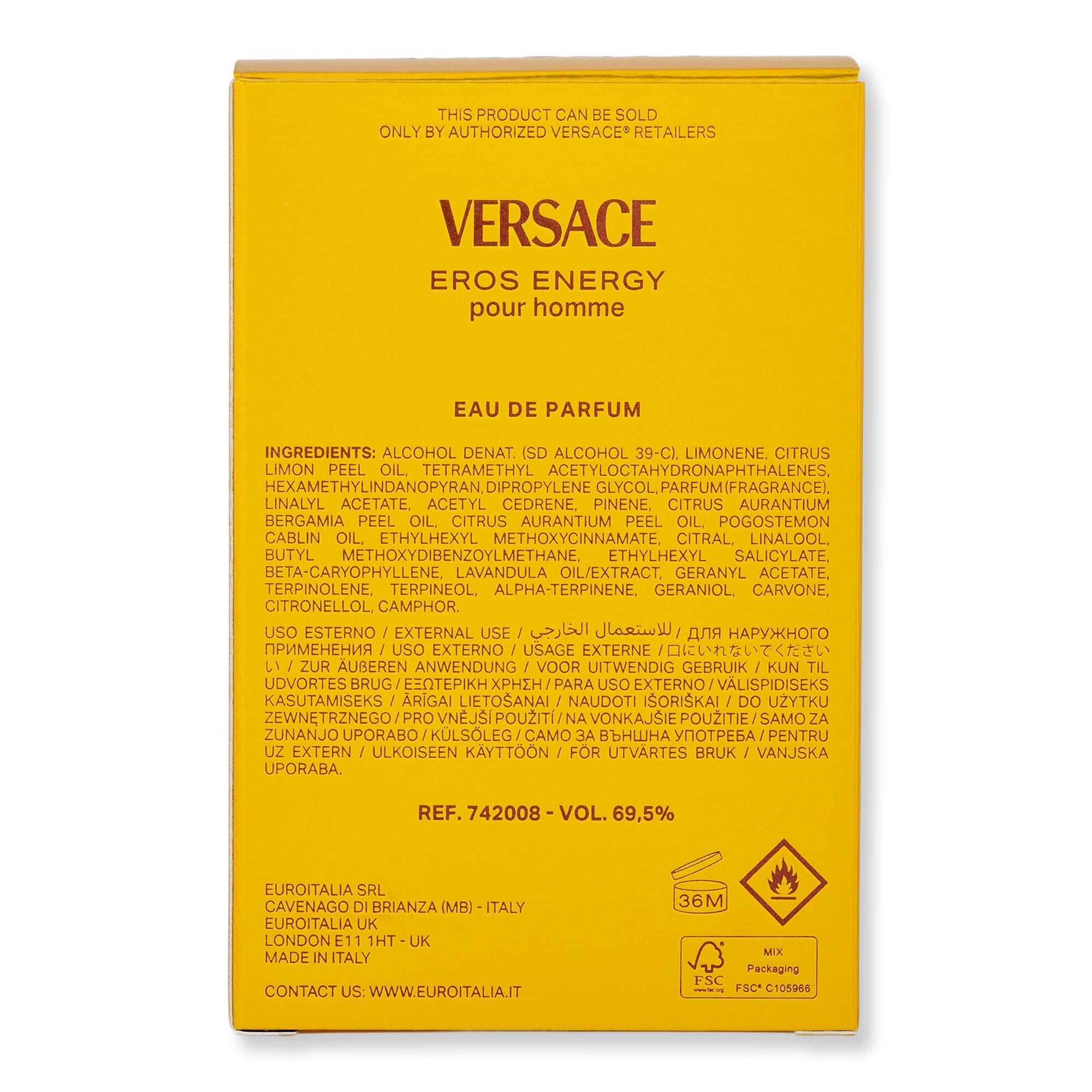 Versace Versace Eros Energy Eau De Parfum Spray Perfume 