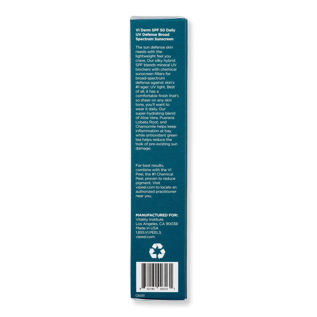 VI Derm VI Derm SPF 50 Daily UV Defense Broad Spectrum Sunscreen Body Sunscreens 