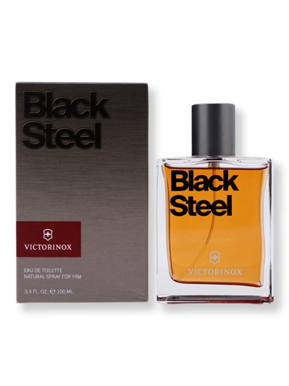 Victorinox Victorinox Black Steel EDT Spray 3.4 oz100 ml Perfume 