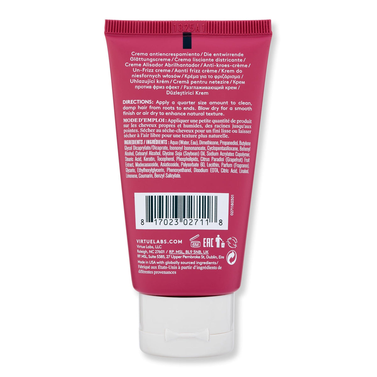 Virtue Labs Virtue Labs Smooth Unfrizz Cream Styling Treatments 