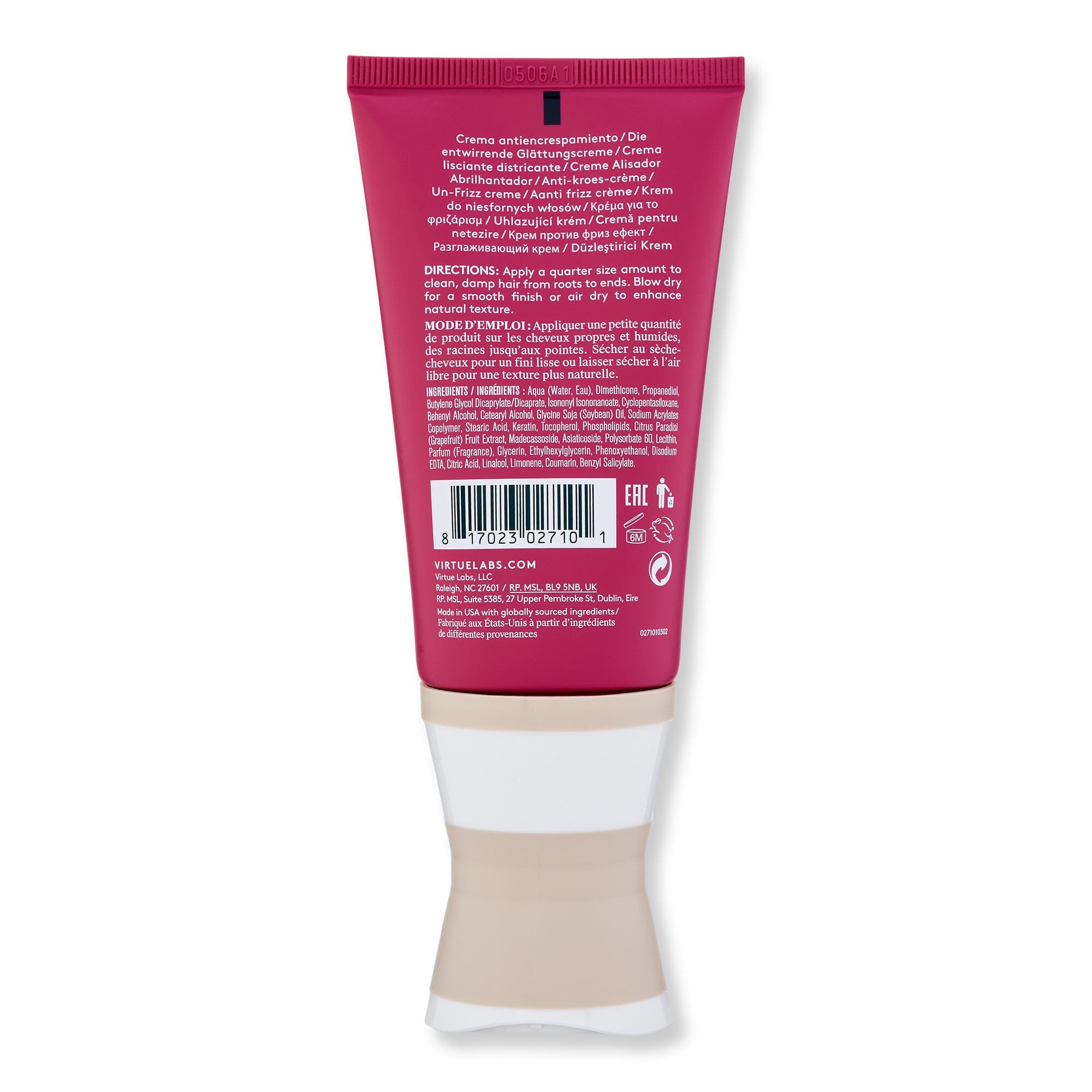 Virtue Labs Virtue Labs Smooth Unfrizz Cream Styling Treatments 