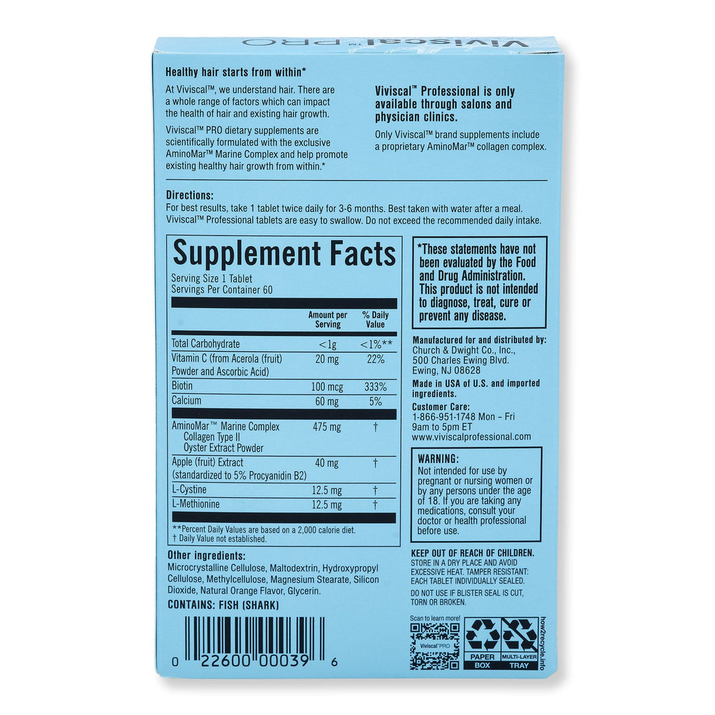 Viviscal Viviscal Professional Strength Hair Growth Supplement Wellness Supplements 
