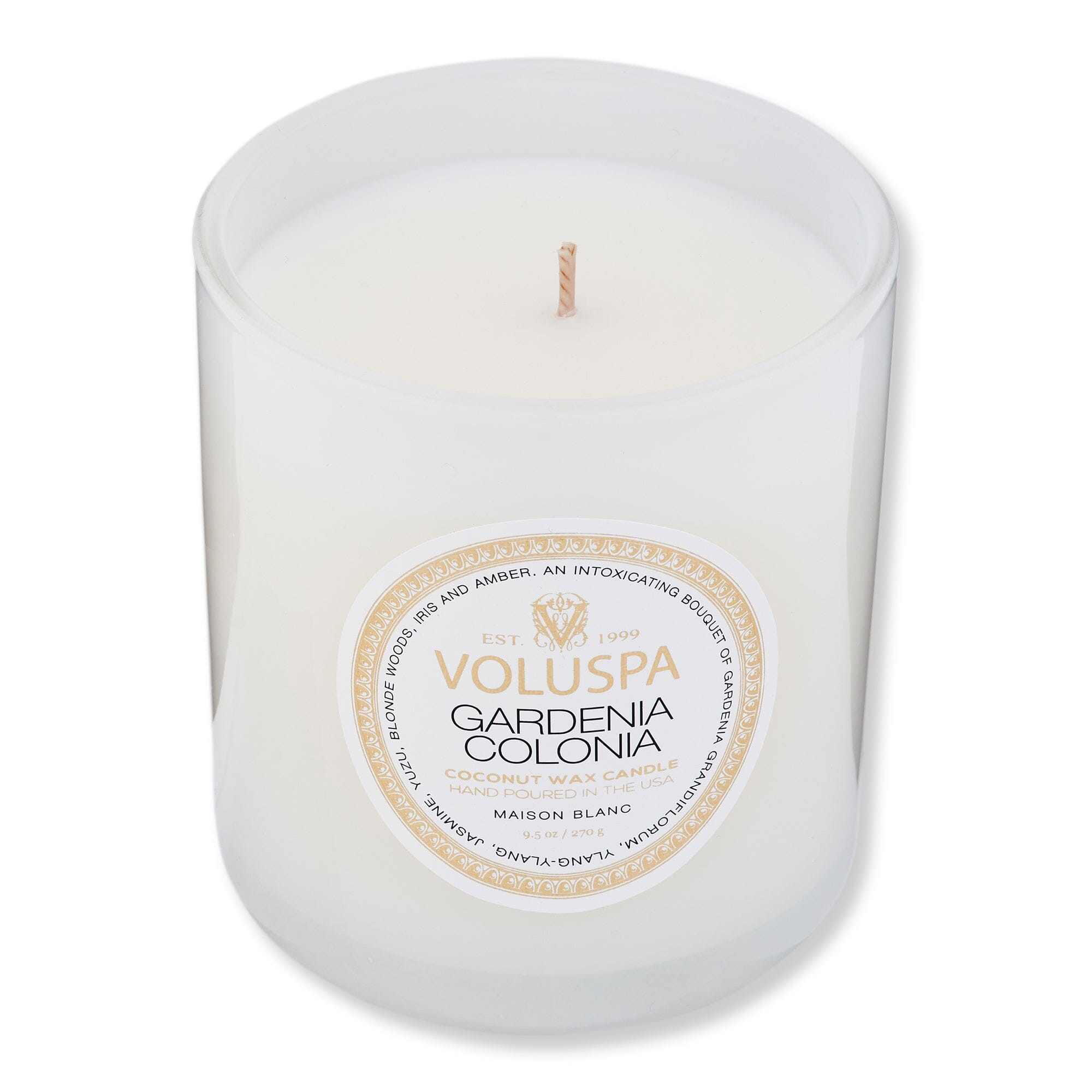 Voluspa Voluspa Gardenia Colonia Candle 9.5 oz Candles & Diffusers 