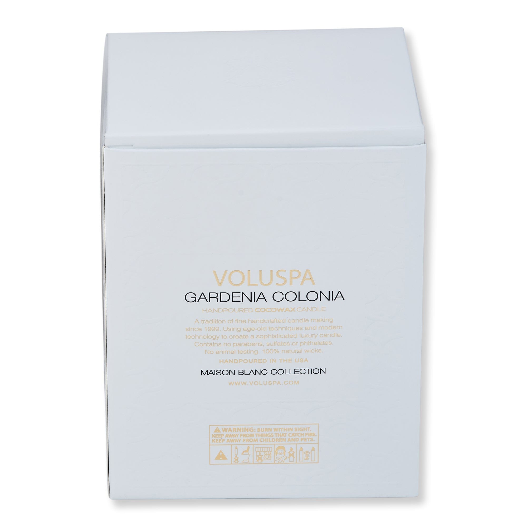 Voluspa Voluspa Gardenia Colonia Candle 9.5 oz Candles & Diffusers 