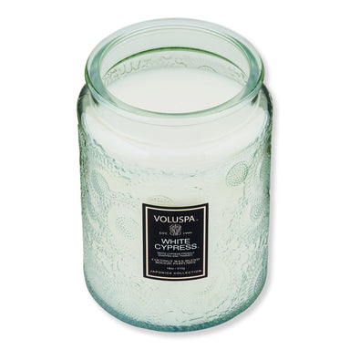 Voluspa Voluspa White Cypress Candle 18 oz Candles & Diffusers 