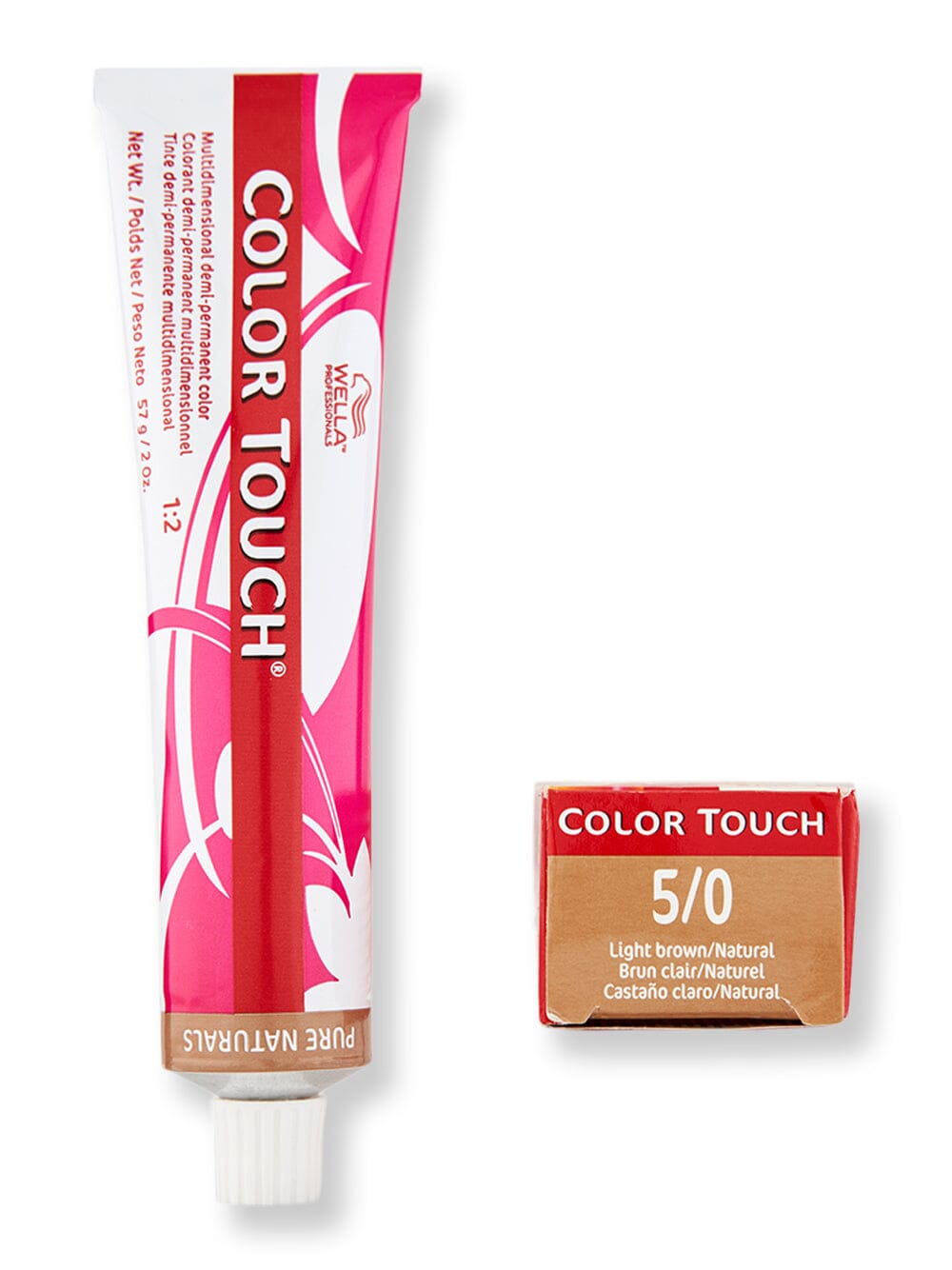 Wella Wella Color Touch Pure Naturals Hair Color 2 oz 5/0 Light Brown/Natural 