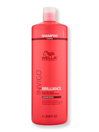 Wella Wella Invigo Brilliance Color Protection Shampoo for Coarse Hair Shampoos 33.8 oz / 1000 ml 