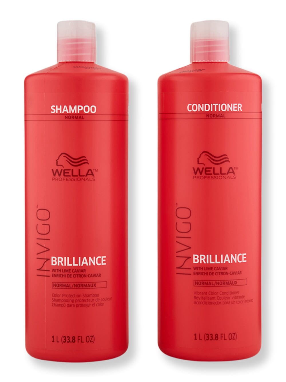 Wella Wella Invigo Brilliance Shampoo & Conditioner Fine 33.8 oz Hair Care Value Sets 