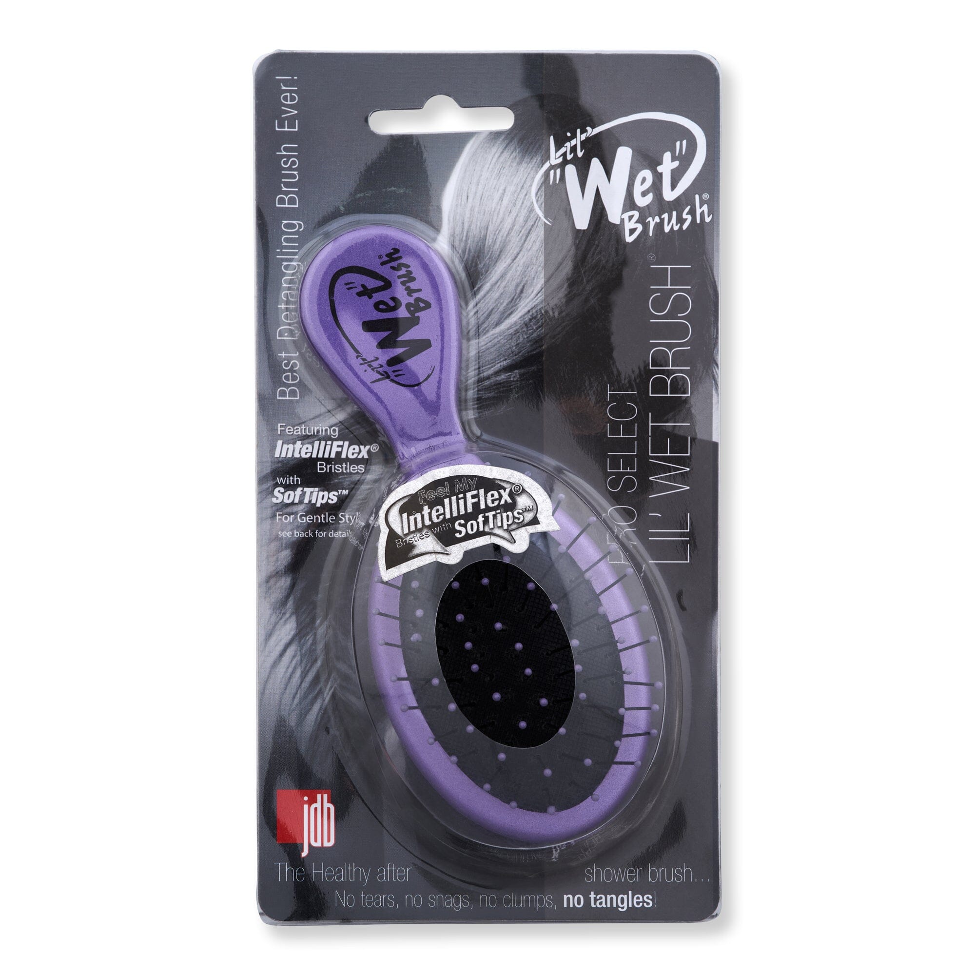 Wet Brush Wet Brush Mini Detangler Purple Hair Brushes & Combs 