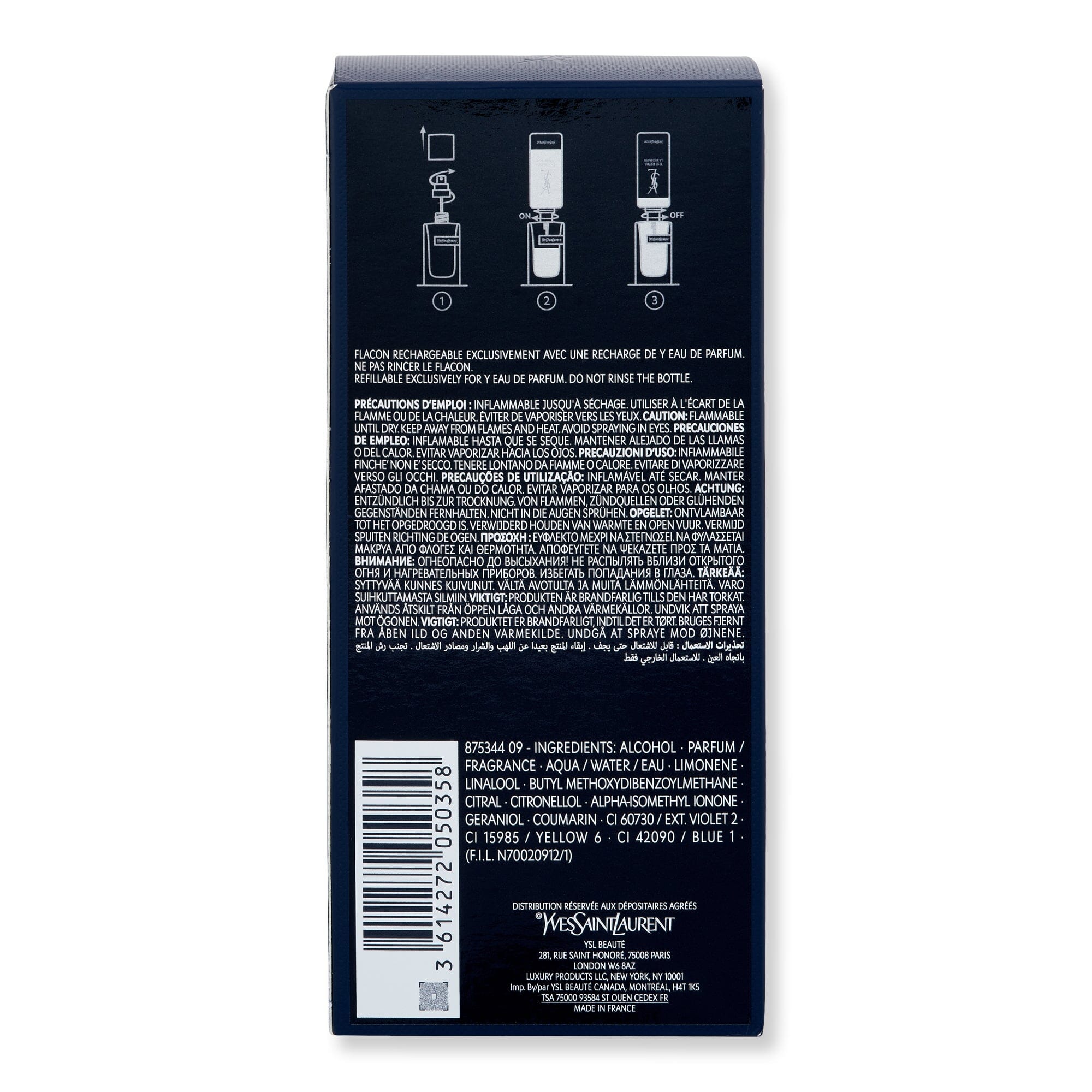 Yves Saint Laurent Yves Saint Laurent Y Eau De Parfum Perfume 