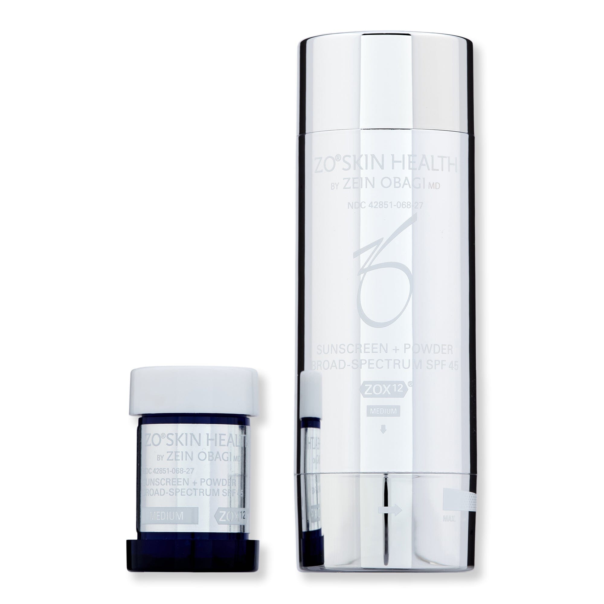 ZO Skin Health ZO Skin Health Sunscreen + Powder Broad-Spectrum SPF 45 0.09 oz 2.7 g Medium Face Sunscreens 