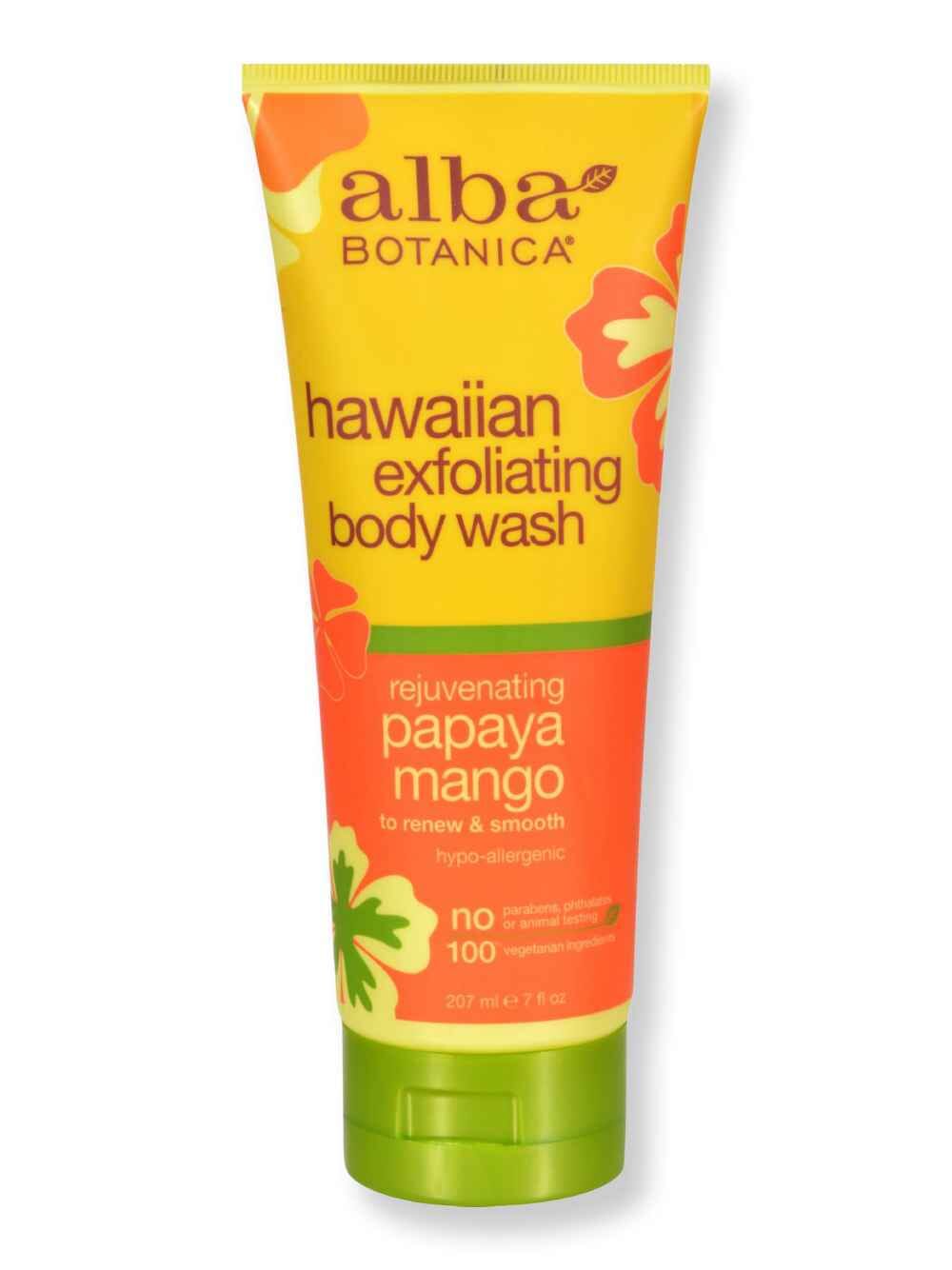 Alba Botanica Alba Botanica Hawaiian Bodywash Exfoliating Papaya Mango 7oz Shower Gels & Body Washes 
