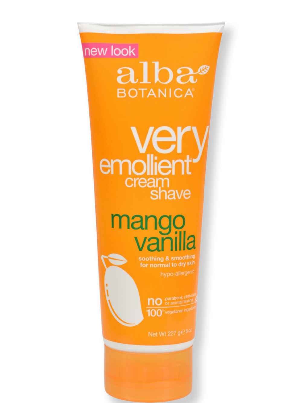 Alba Botanica Alba Botanica Very Emollient Cream Shave Mango Vanilla 8 oz Razors, Blades, & Trimmers 