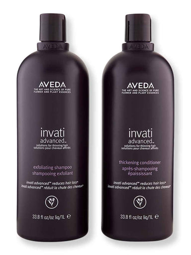 Aveda Aveda Invati Advanced Exfoliating Shampoo & Thickening Conditioner 1000 ml Hair Care Value Sets 