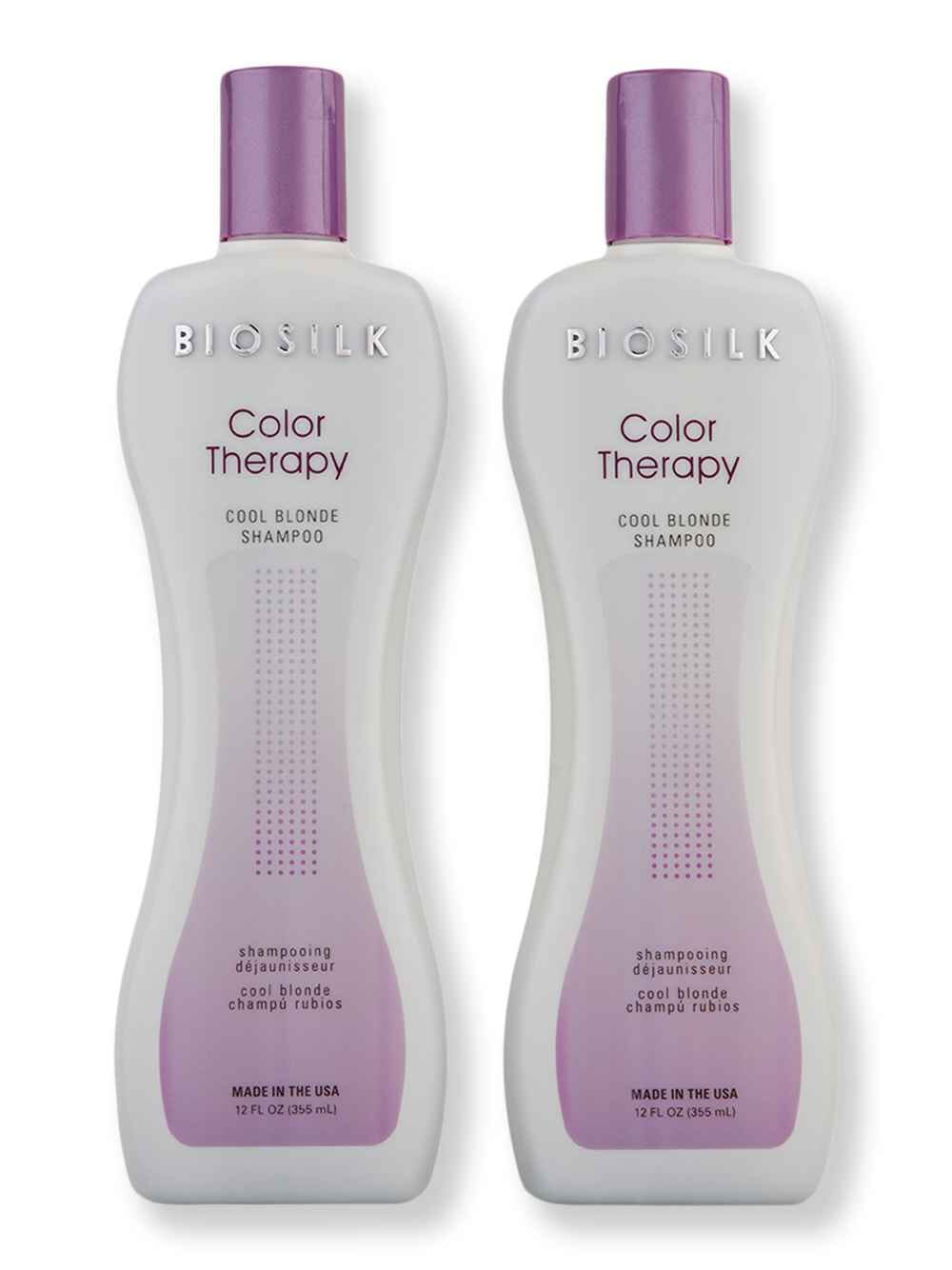 Biosilk Biosilk Color Therapy Cool Blonde Shampoo 2 Ct 12 oz Shampoos 