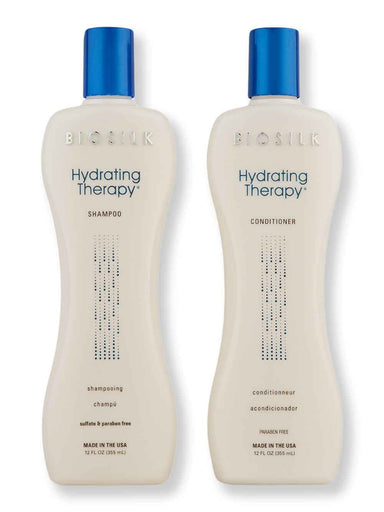 Biosilk Biosilk Hydrating Therapy Shampoo & Conditioner 12 oz Hair Care Value Sets 