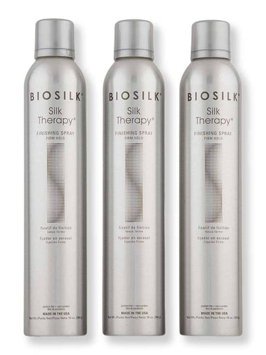 Biosilk Biosilk Silk Therapy Finishing Spray Firm Hold 3 Ct 10 oz Hair Sprays 
