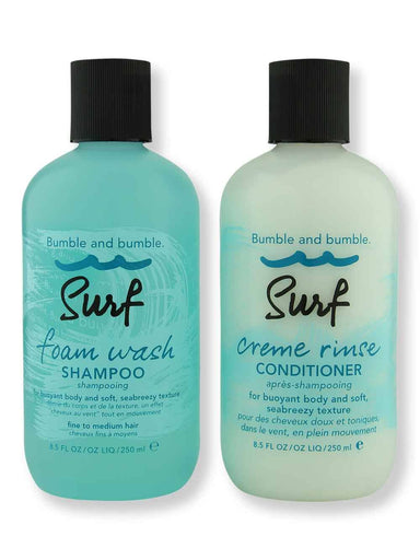 Bumble and bumble Bumble and bumble Surf Foam Wash Shampoo & Surf Creme Rinse Conditioner 8.5 oz Hair Care Value Sets 