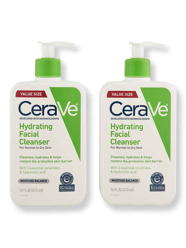 CeraVe CeraVe Hydrating Cleanser 2 Ct 16 oz Face Cleansers 